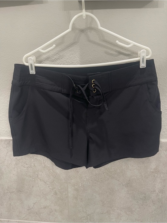 La Blanca Pants - La Blanca All Aboard 3" Board Shorts Swim Cover Up Black Women's Size L